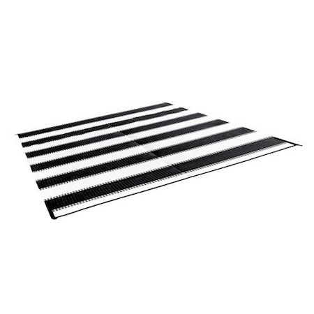 Camco OUTDOOR MAT, 6FT X 9FT, CHARCOAL STRIPE, W/UV 42873